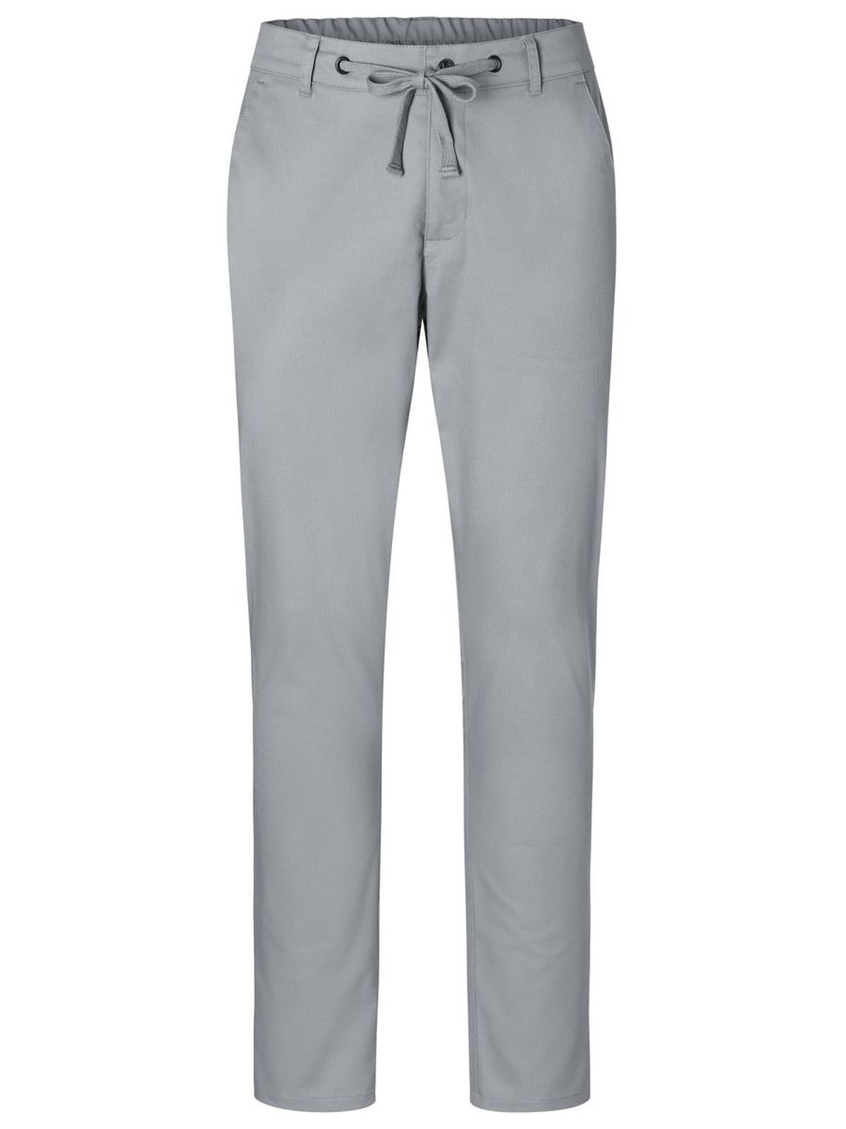 Mens Chino Trouser Modern Stretch Karlowsky Grey Steel