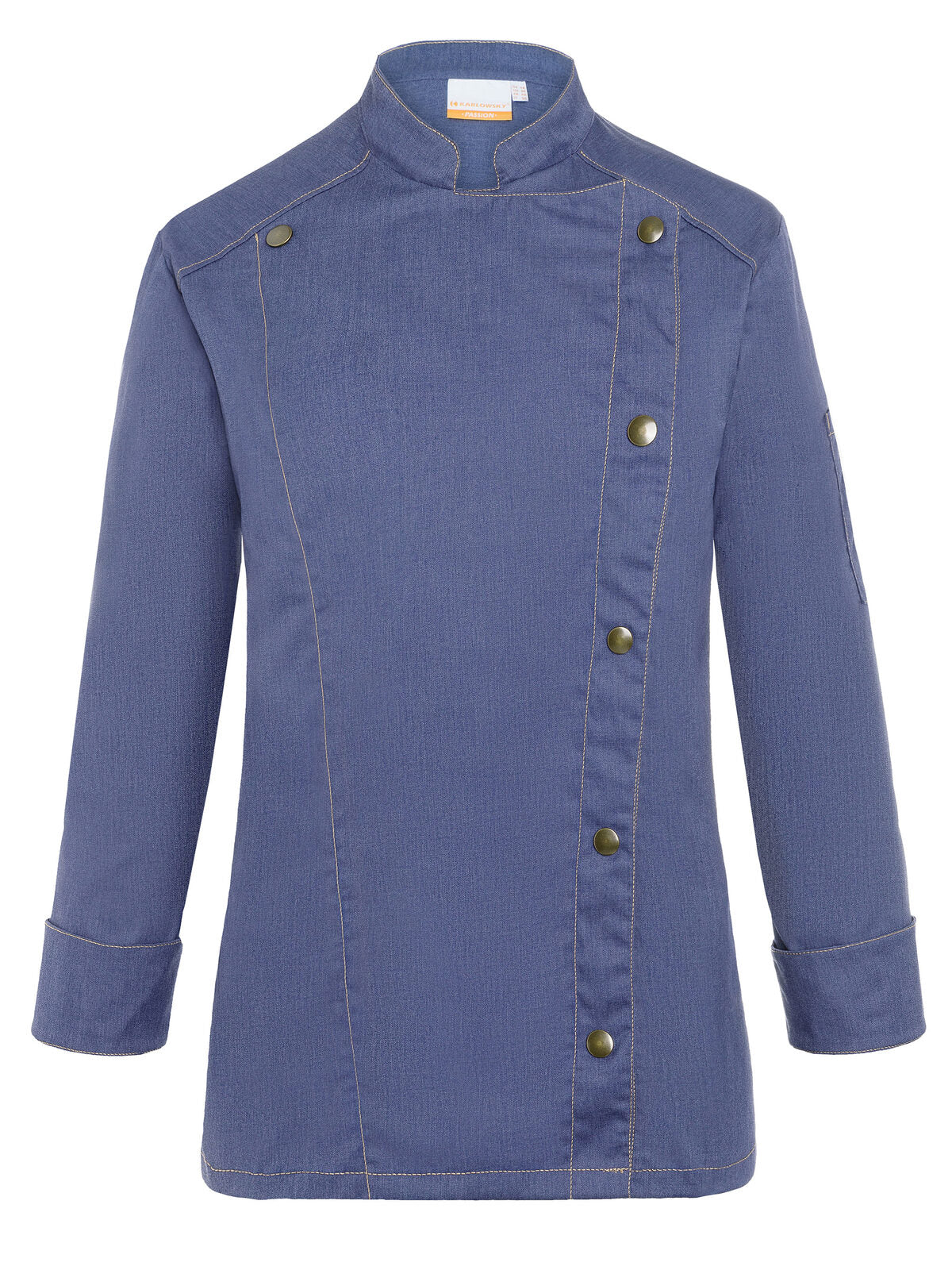 Ladies' Chef Jacket Jeans-Style Karlowsky Vintage Blue