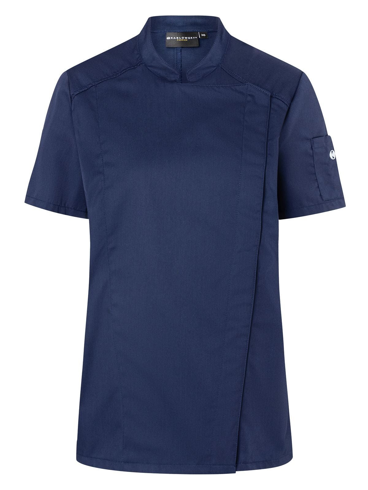 Short-Sleeve Ladies' Chef Jacket Modern-Look Karlowsky Navy