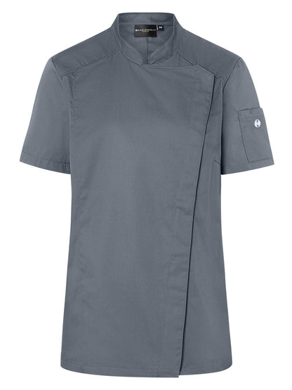 Short-Sleeve Ladies' Chef Jacket Modern-Look Karlowsky Anthracite