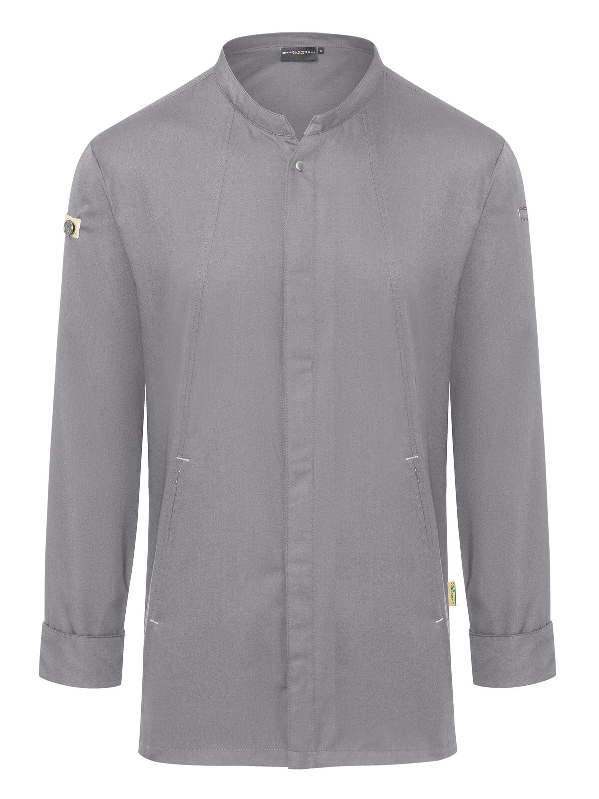 Chefs Jacket Long-Sleeve Green Generation Karlowsky Platinum Grey