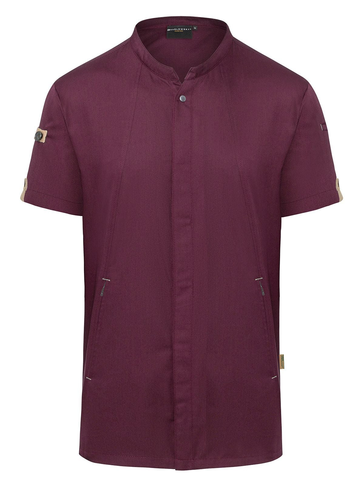 Chefs Jacket Short-Sleeve Green Generation Karlowsky Aubergine