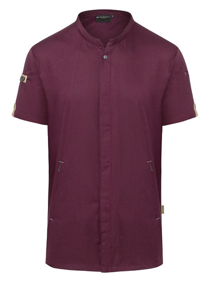 Chefs Jacket Short-Sleeve Green Generation Karlowsky Aubergine