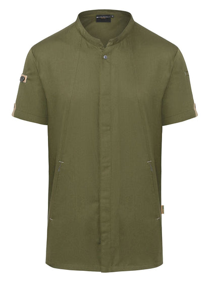 Chefs Jacket Short-Sleeve Green Generation Karlowsky Moss Green