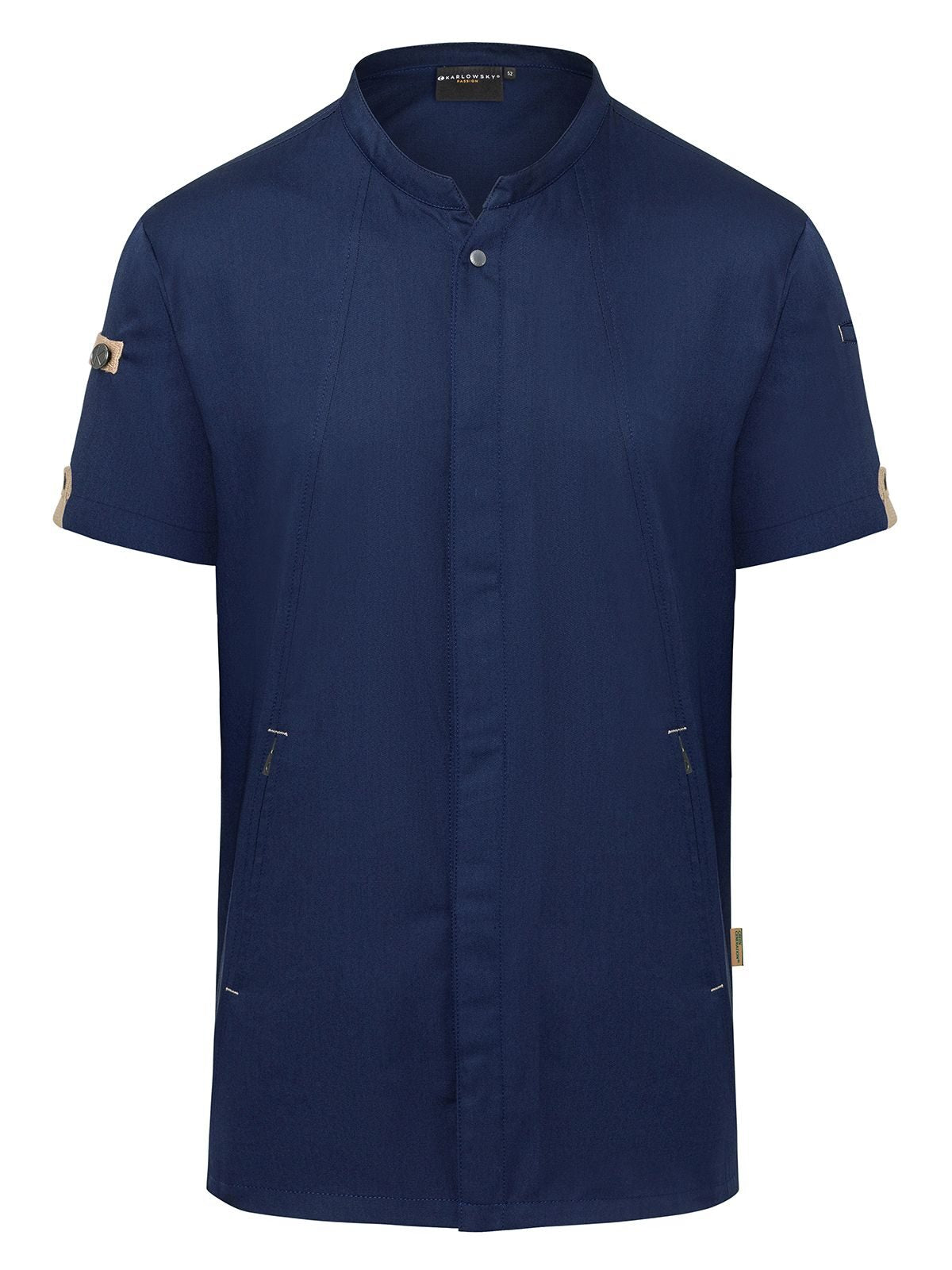 Chefs Jacket Short-Sleeve Green Generation Karlowsky Steel Blue