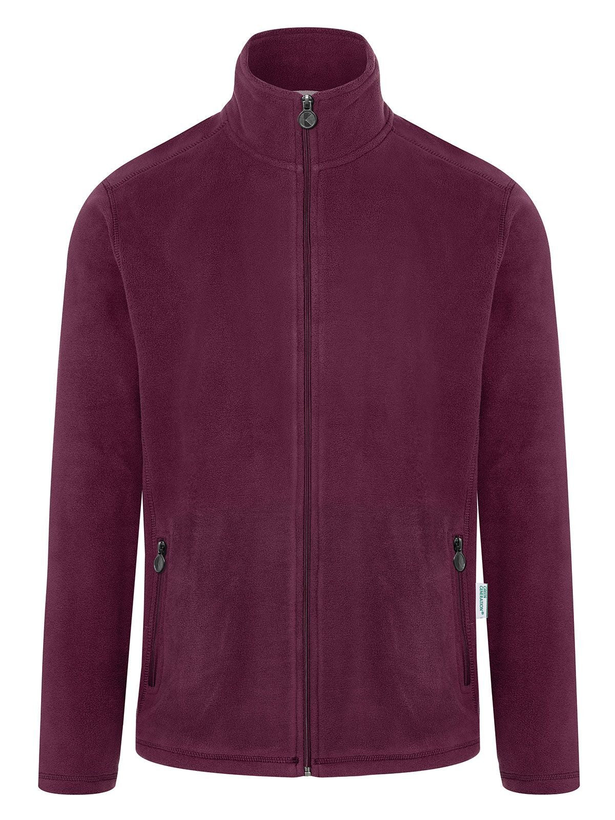 Men's Workwear Fleece Jacket Karlowsky Aubergine