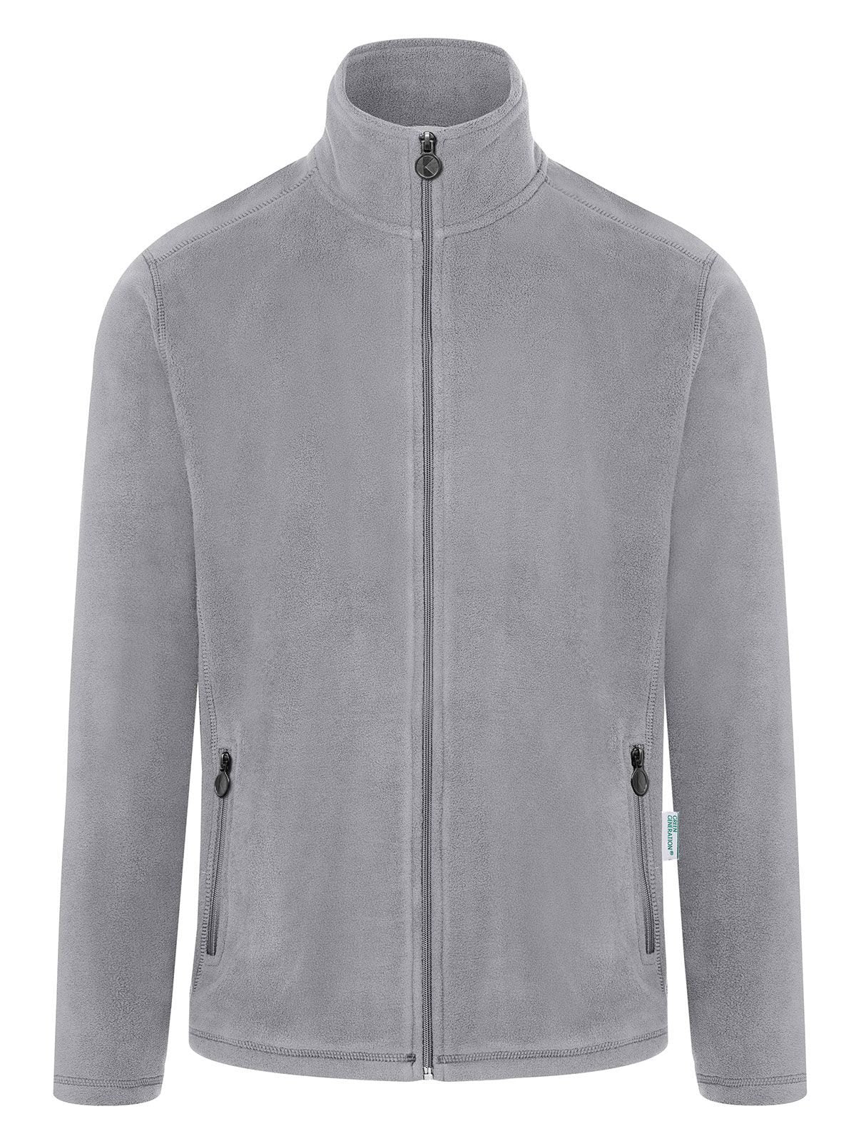 Men's Workwear Fleece Jacket Karlowsky Platinum Grey