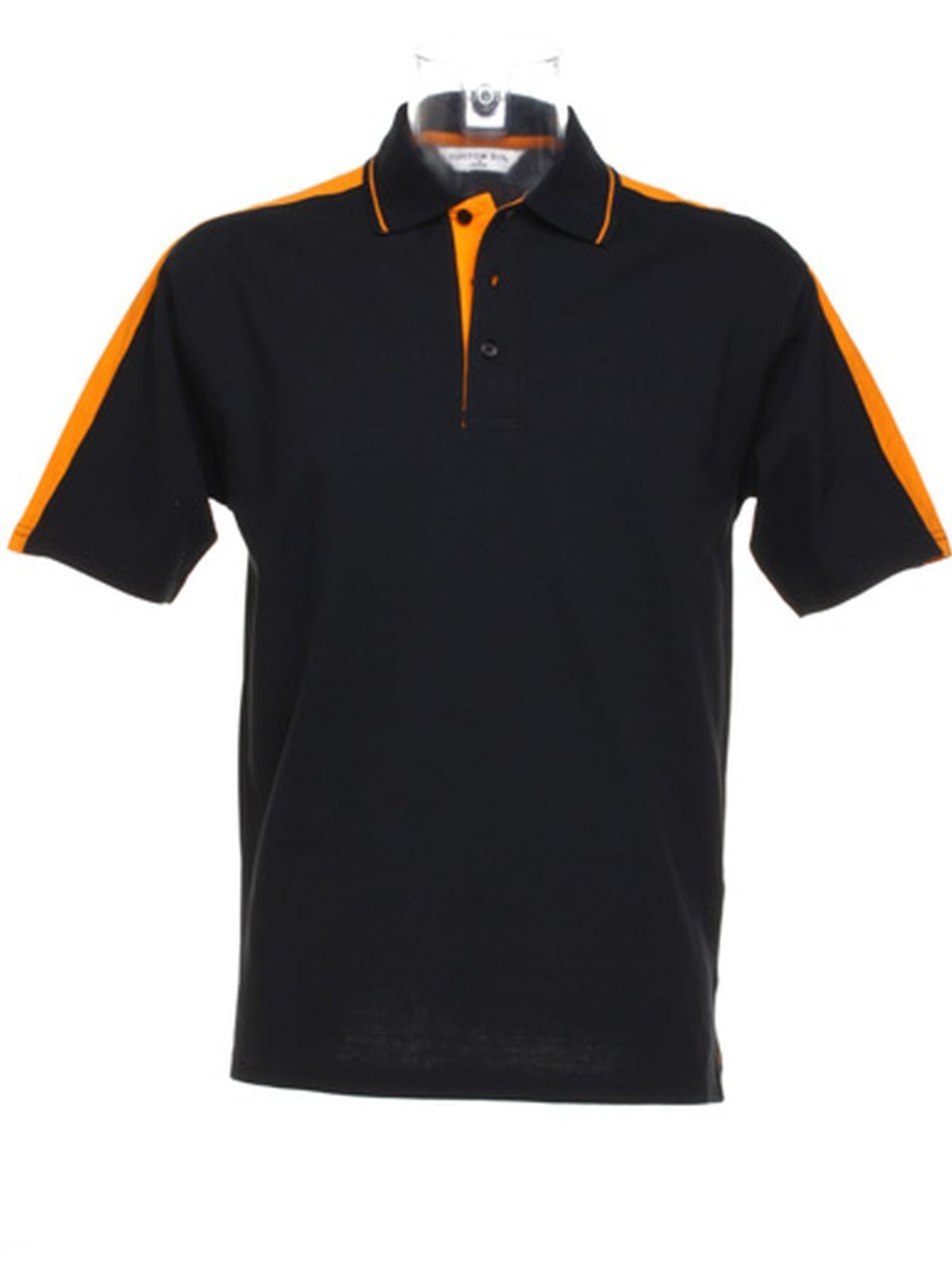 Sporting Polo Shirt Kustom Kit Black/Orange