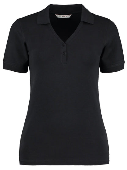 Sophia V-Neck Comfortec Polo Kustom Kit Black