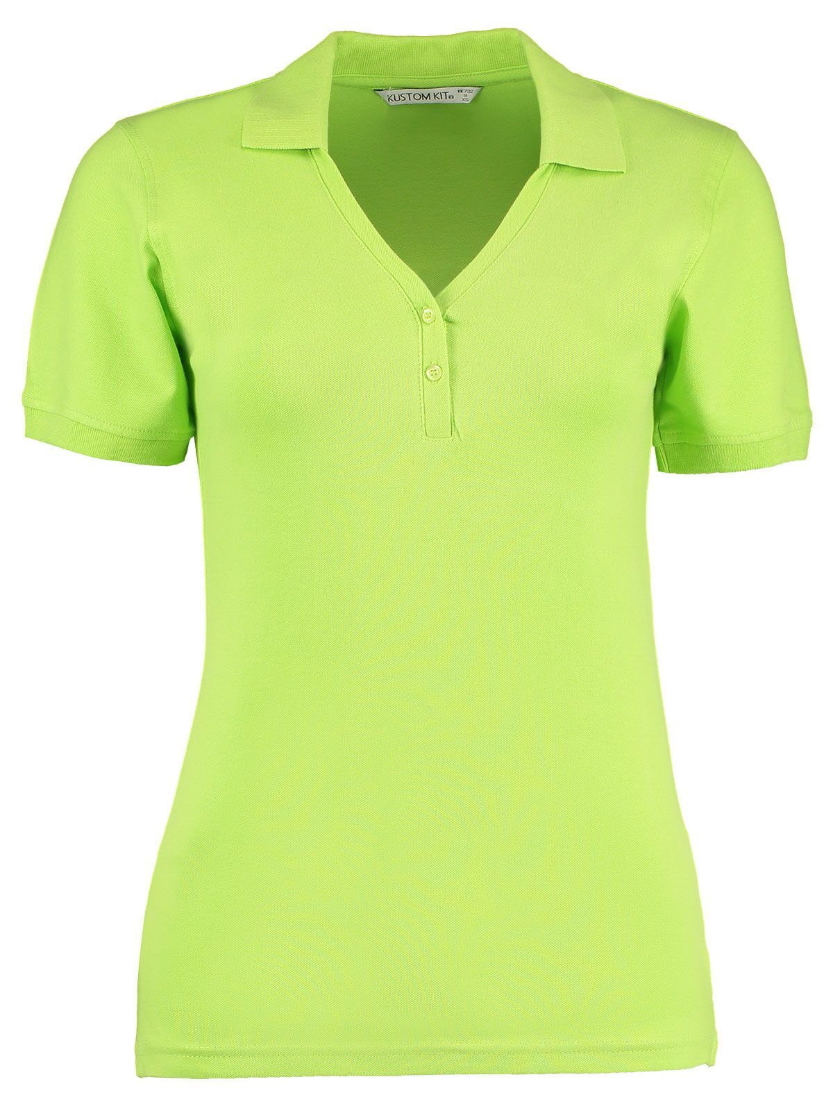 Sophia V-Neck Comfortec Polo Kustom Kit Lime