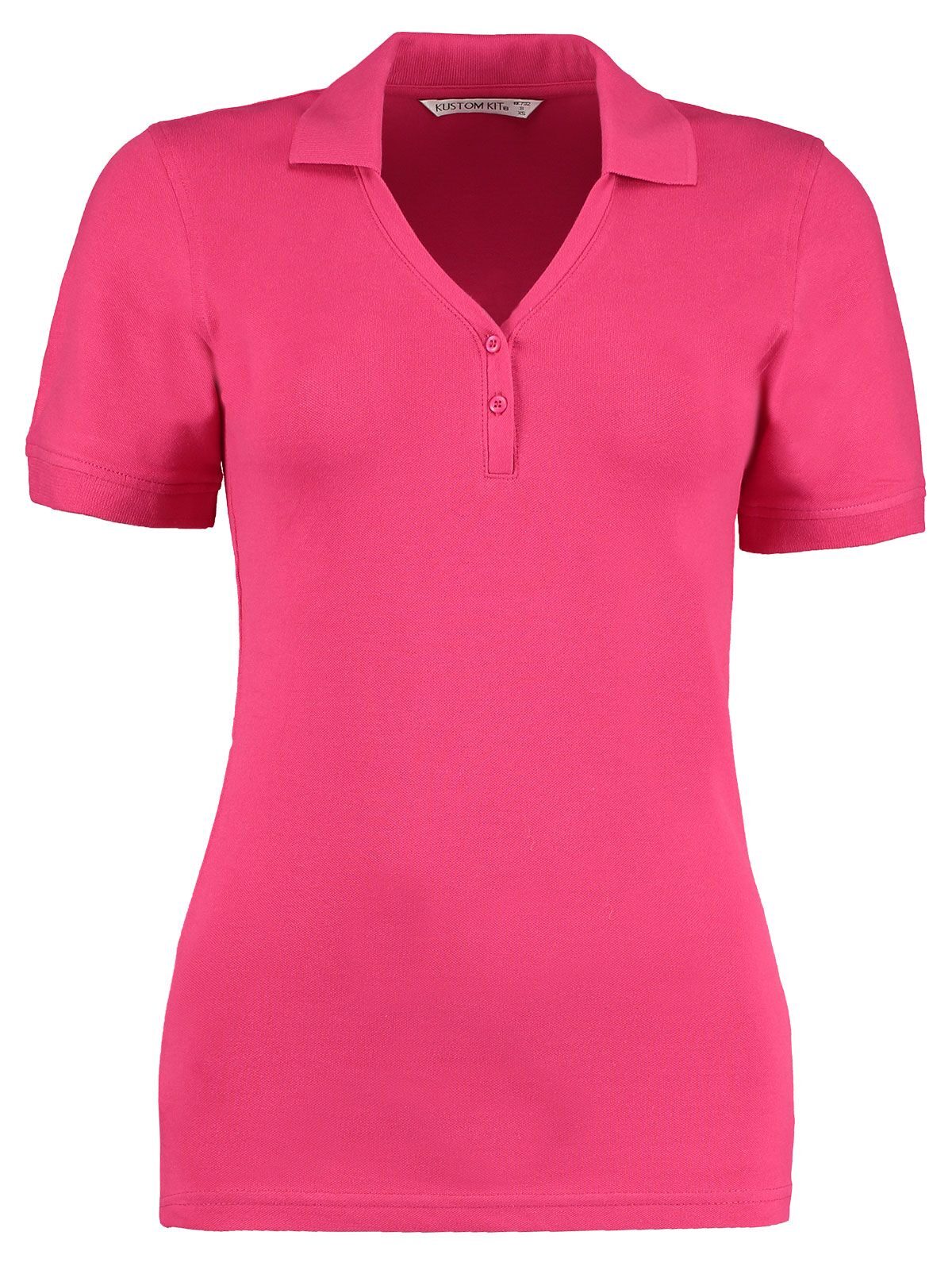 Sophia V-Neck Comfortec Polo Kustom Kit Raspberry