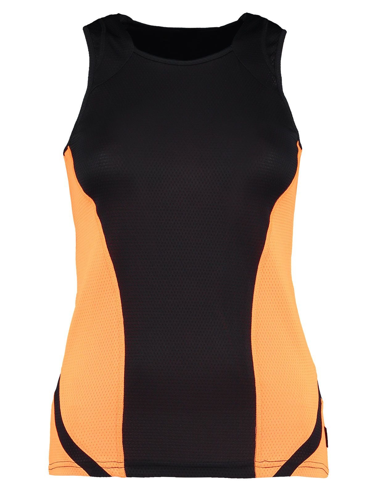 Gilet Cooltex Sports Women Kustom Kit Black/Fluorescent Orange