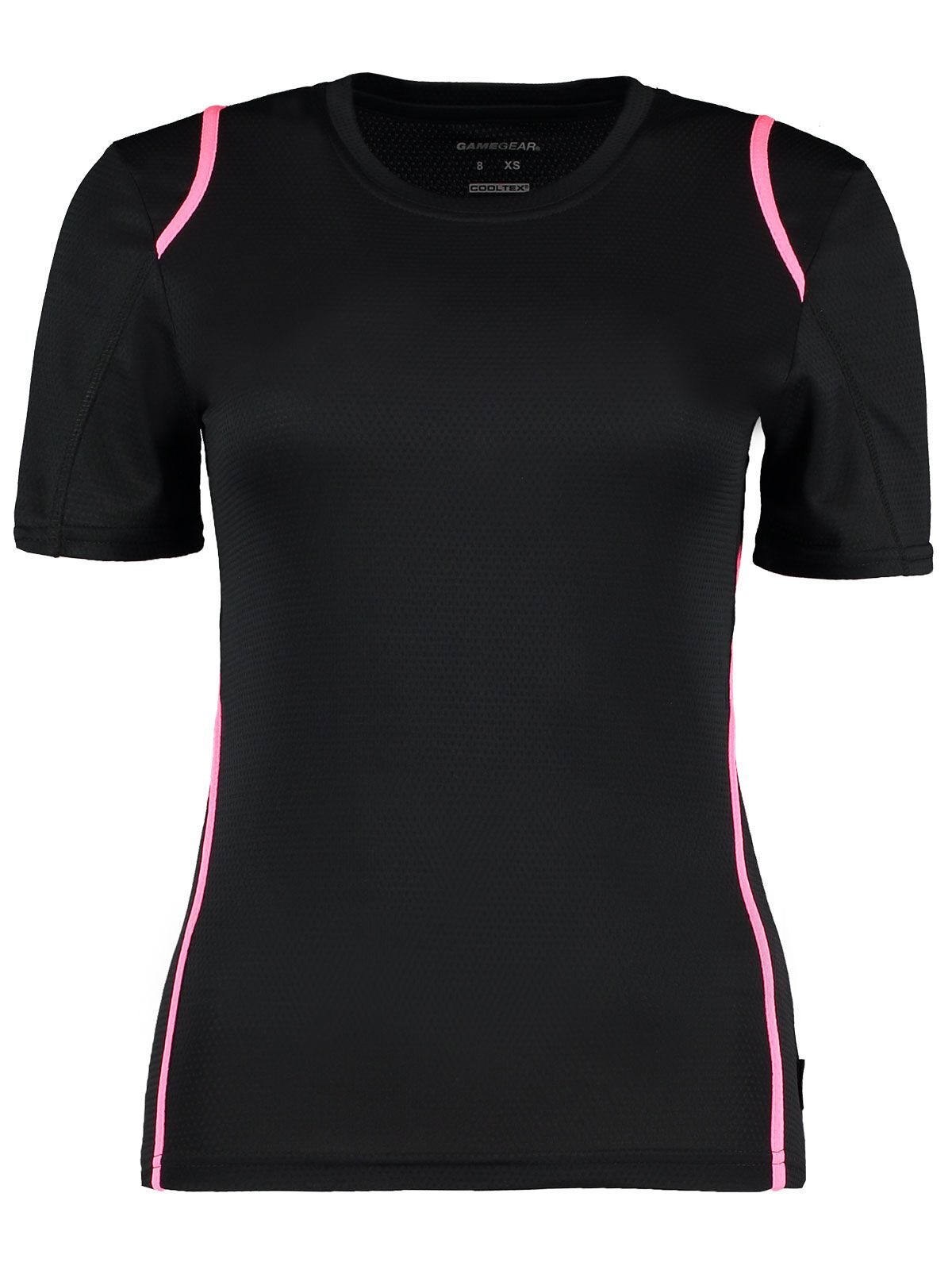 T-Shirt Cooltex Women Kustom Kit Black/Fluorescent Pink
