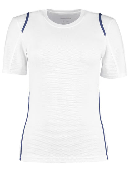 T-Shirt Cooltex Women Kustom Kit White/Navy