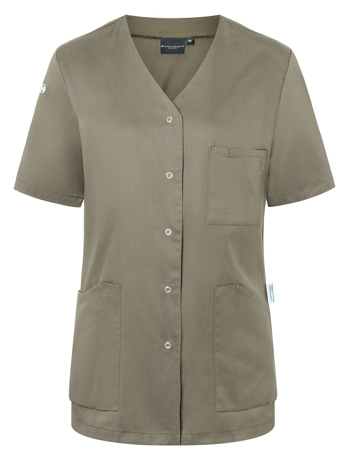 Ladies Work Smock With Press Studs - Essential Karlowsky Sage