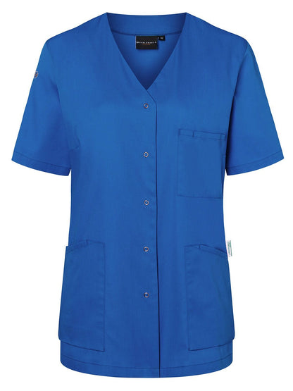 Ladies Work Smock With Press Studs - Essential Karlowsky Royal Blue
