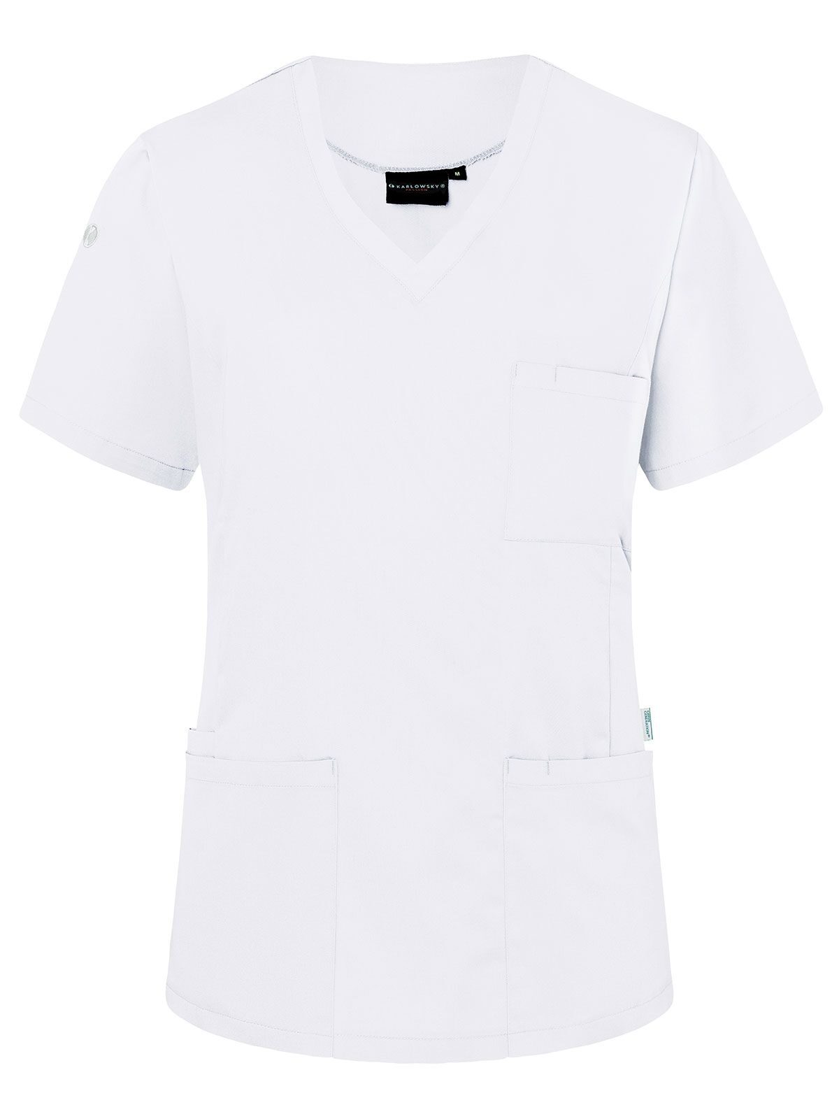Ladies Slip-On Tunic - Essential Karlowsky White