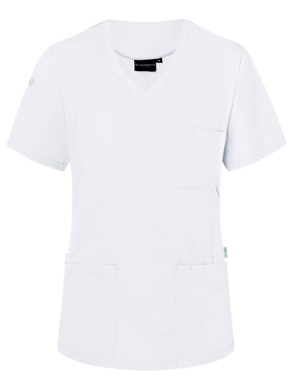 Ladies Slip-On Tunic - Essential Karlowsky White