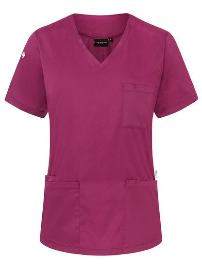 Ladies Slip-On Tunic - Essential Karlowsky Fuchsia