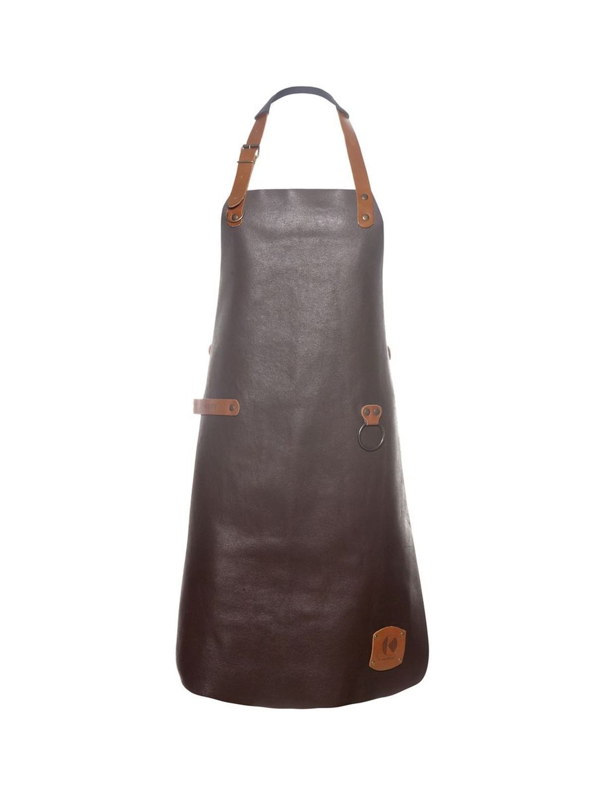 Leather Bib Apron Karlowsky Mocha