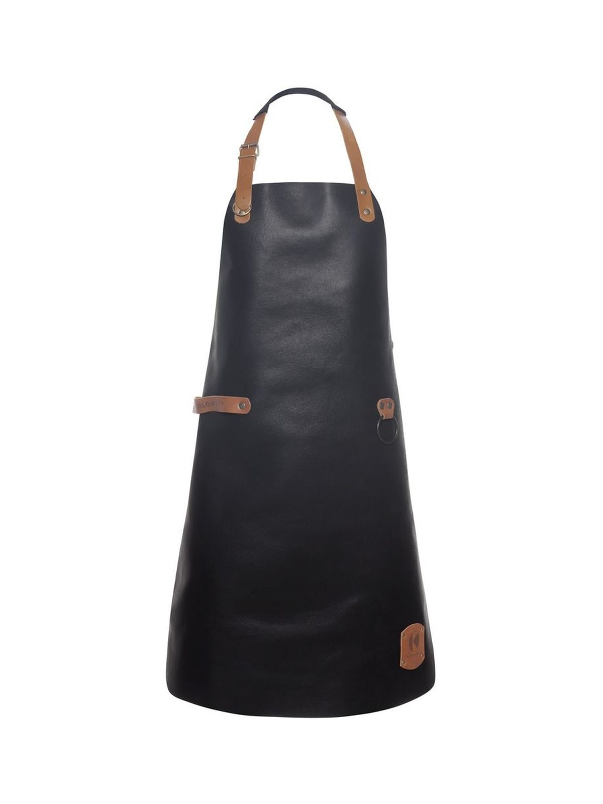 Leather Bib Apron Karlowsky Black