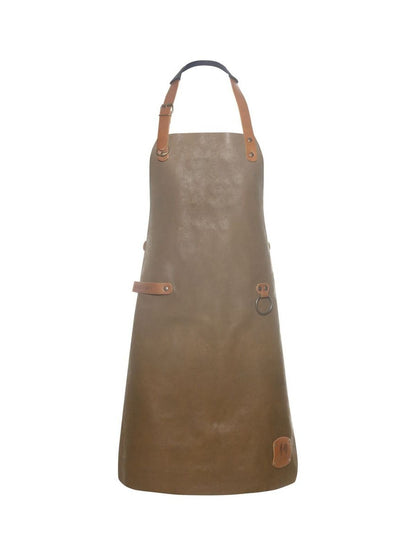 Leather Bib Apron Karlowsky Toffee