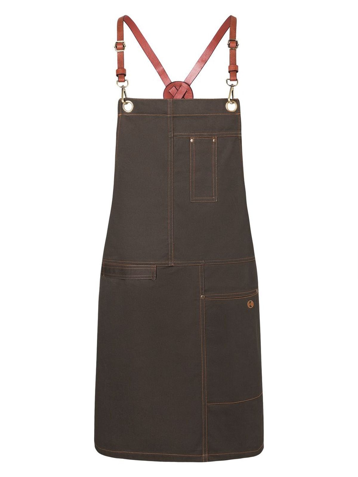 Bib Apron Urban X-Style Karlowsky Chocolate