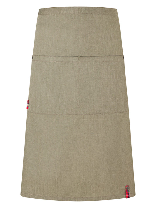 Grembiule Bistrot Stile Denim ROCK CHEF®-Stage2 Karlowsky Vintage Moss Green