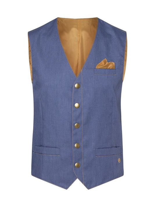 Men's Waistcoat Jeans-Style Karlowsky Vintage Blue
