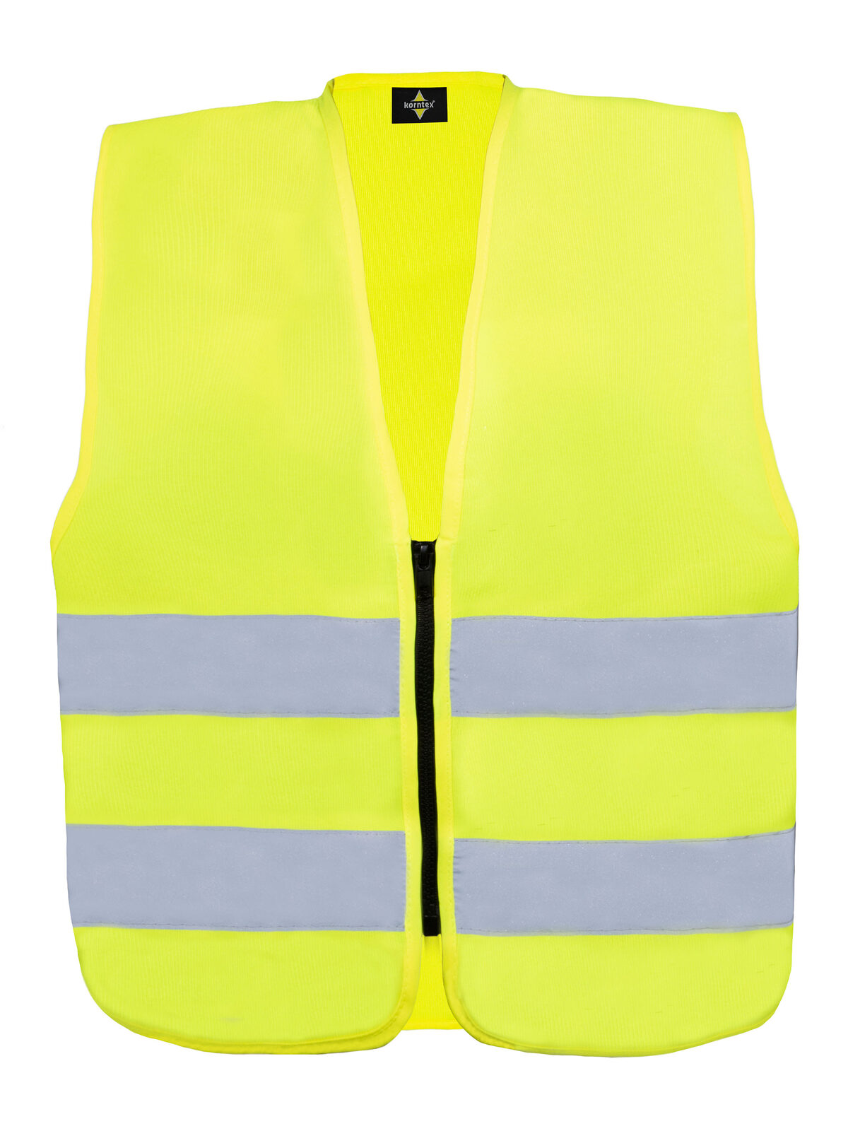Korntex Safety Vest for Kids with Zipper "Aalborg" Korntex Yellow