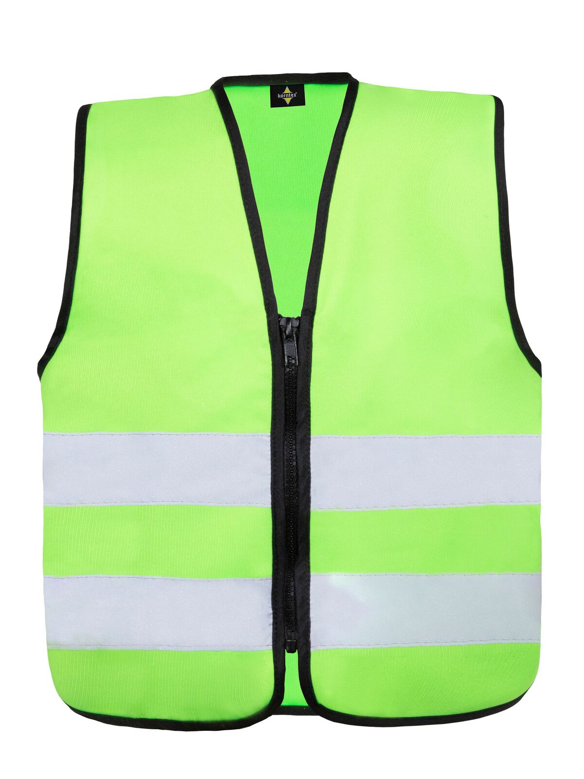 Korntex Safety Vest for Kids with Zipper "Aalborg" Korntex Lime Green