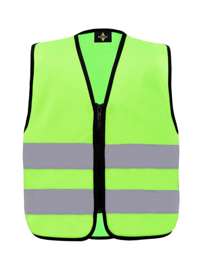Korntex Safety Vest for Kids with Zipper "Aalborg" Korntex Neon Green