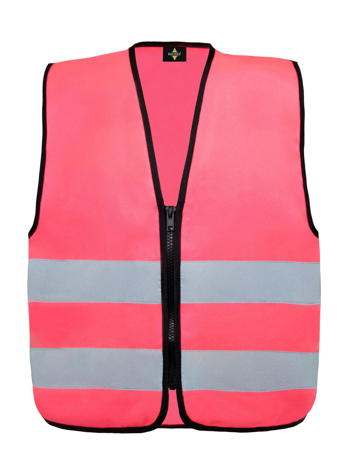 Korntex Safety Vest for Kids with Zipper "Aalborg" Korntex Neon Pink