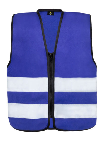 Korntex Safety Vest for Kids with Zipper "Aalborg" Korntex Royal Blue