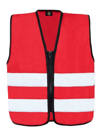 Korntex Safety Vest for Kids with Zipper "Aalborg" Korntex Red