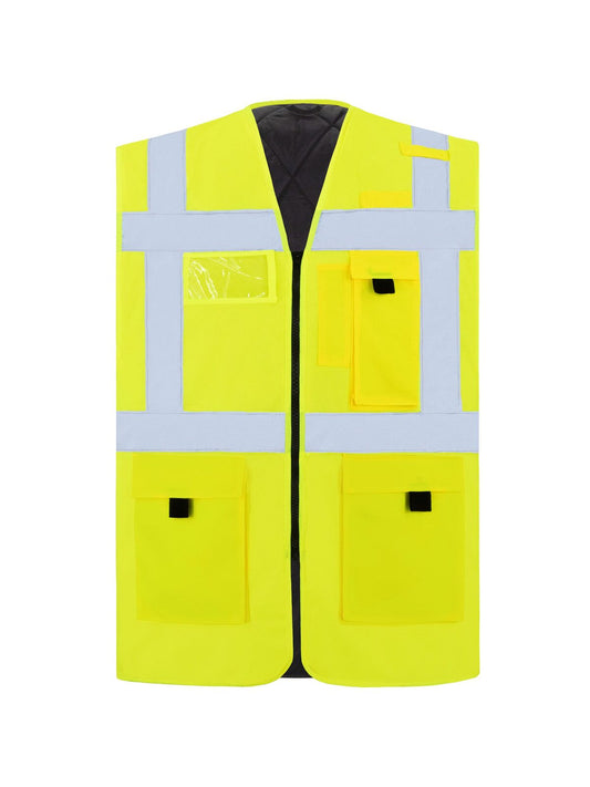 Padded Comf . Exec. Safety Vest "Wismar" Korntex Yellow