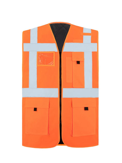 Padded Comf . Exec. Safety Vest "Wismar" Korntex Orange