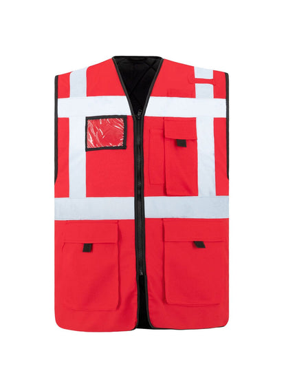 Padded Comf . Exec. Safety Vest "Wismar" Korntex Red