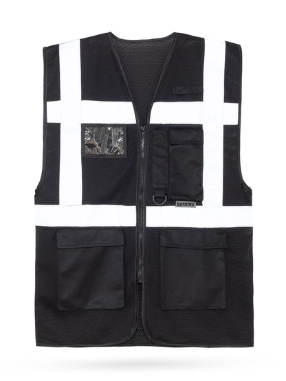 Mesh Multifunctional Safety Vest „Larisa“ Korntex Black