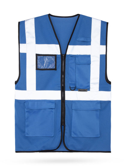 Mesh Multifunctional Safety Vest „Larisa“ Korntex Blue