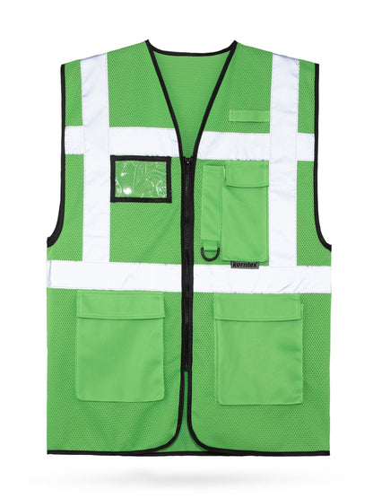 Mesh Multifunctional Safety Vest „Larisa“ Korntex Green