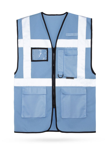 Mesh Multifunctional Safety Vest „Larisa“ Korntex Sky Blue