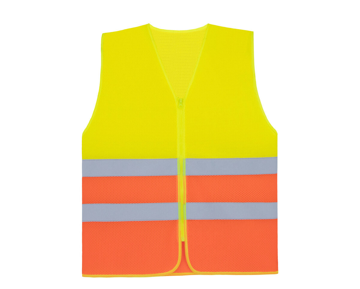 Comfort Mesh Safety Vest "Rhodes" Korntex Hi-Vis Yellow/Hi-Vis Orange