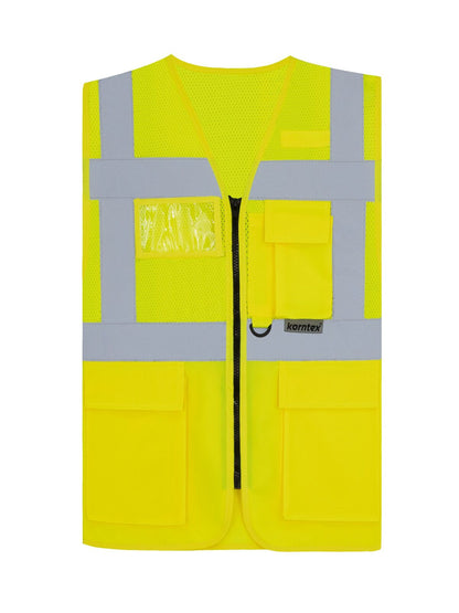 Mesh Multifunctional Safety Vest „Athens“ Korntex Yellow