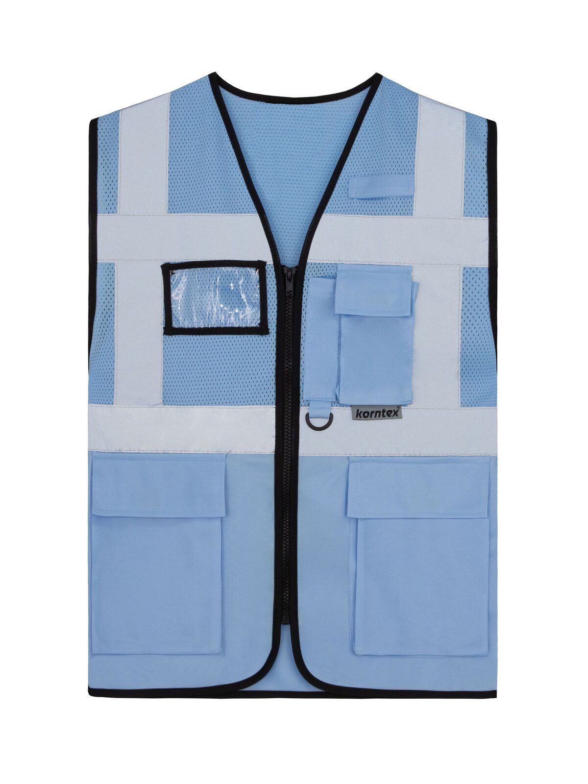 Mesh Multifunctional Safety Vest „Athens“ Korntex Sky Blue