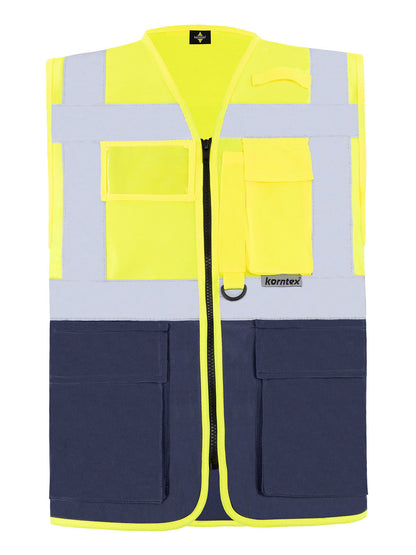 Multi Functional Vest 'Berlin' Korntex Yellow/Navy
