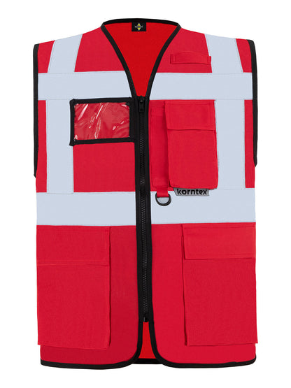Multi Functional Vest 'Berlin' Korntex Red