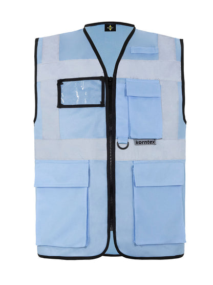 Multi Functional Vest 'Berlin' Korntex Sky Blue