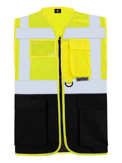Multi Functional Vest 'Berlin' Korntex Yellow/Black