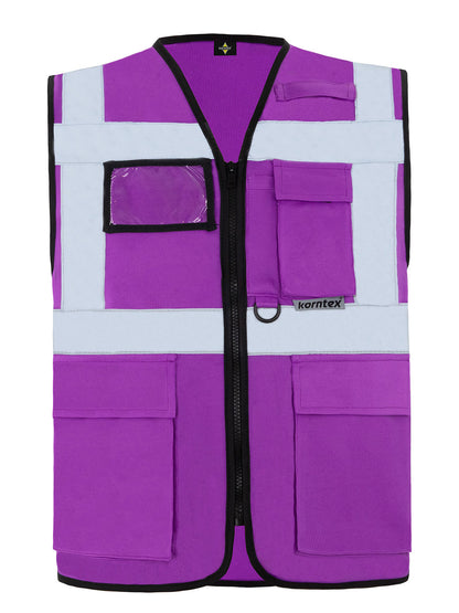 Multi Functional Vest 'Berlin' Korntex Purple